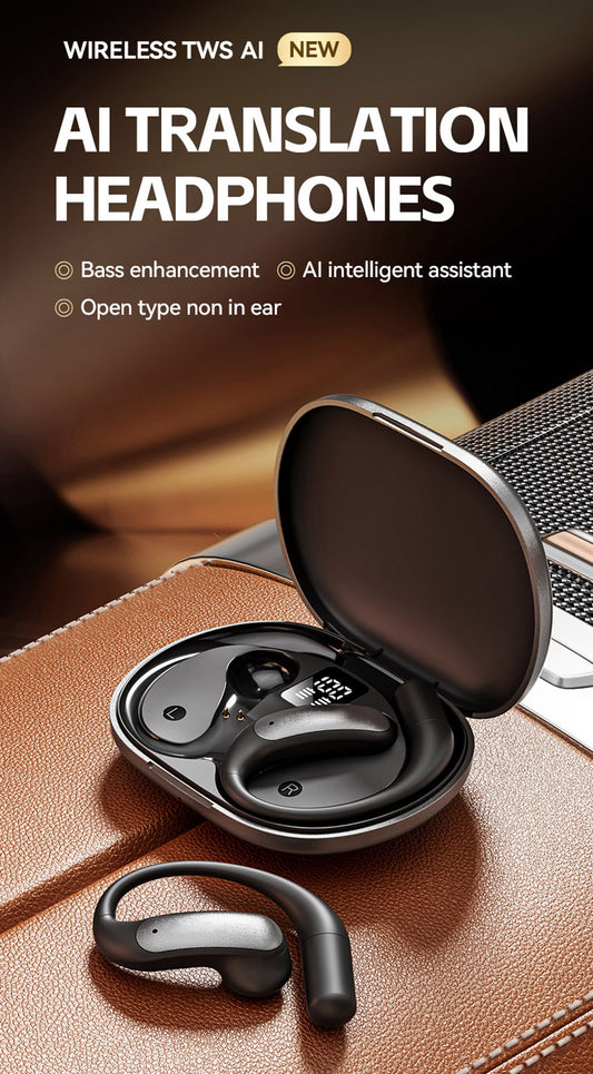 M127 AI Smart Translation Earbuds with Bluetooth 5.4 Real-time Translation 15M Range 138+ Languages Supported